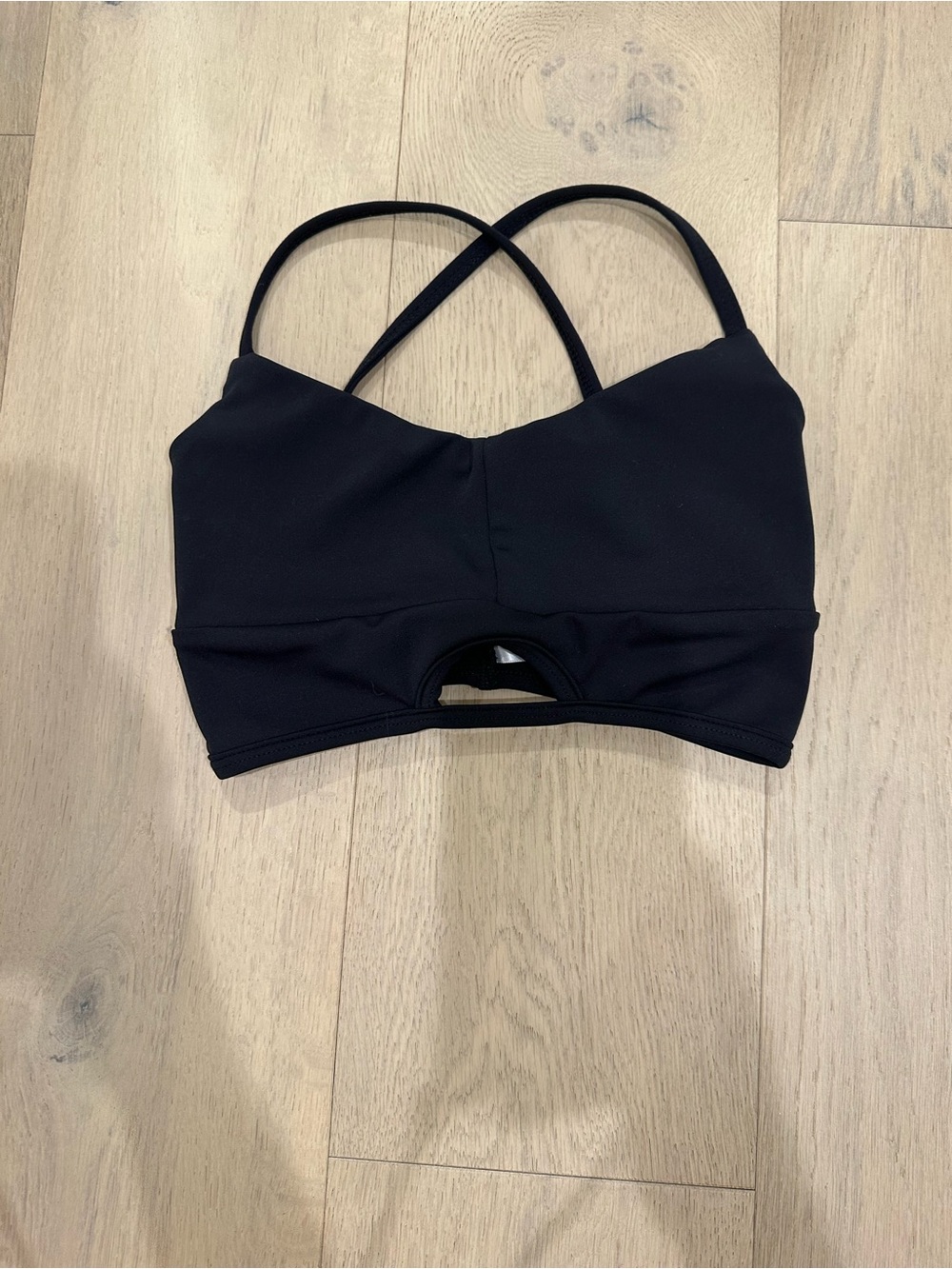 Kids Black Cross-Back Dance Bralette - Youth Dancewear